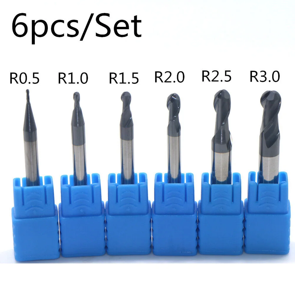 

Metalworking Equipment 2 Flutes Milling Cutter About 0.5, 2, 2.5, 3 Mm CNC Machining Tool Finishing And Roughing Cutter