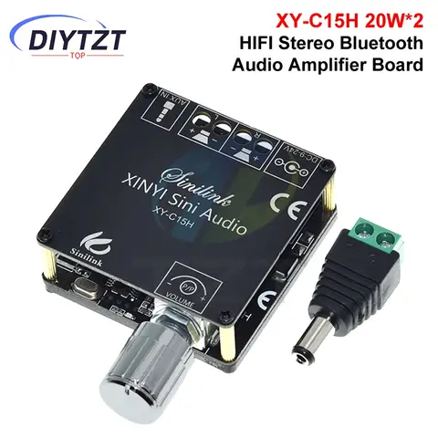 DIYTZT XY-C15H 미니 블루투스 5.0 오디오 디지털 전력 증폭기 스테레오 보드 20Wx2 블루투스 증폭기 App 제어 증폭 DIYTZT XY-C15H 미니 블루투스 5.0 오디오 디지털 전력 증폭기 스테레오 보드 20Wx2 블루투스 증폭기 App 제어 증폭