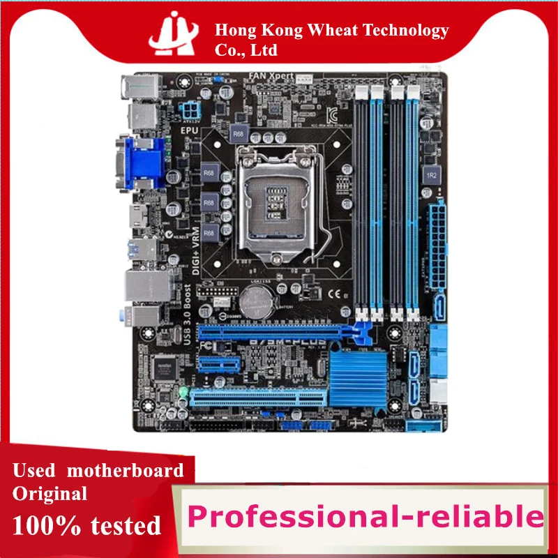 Intel For B75 B75M-PLUS Motherboard Used original LGA 1155 LGA1155 DDR3 32GB USB2.0 USB3.0 SATA3 Desktop Mainboard