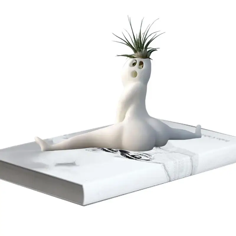 ตลก Big Booty Ghost Planter Big Booty Air จอแสดงผล Succulent Planter ตกแต่งหม้อตลก Prank ของขวัญ