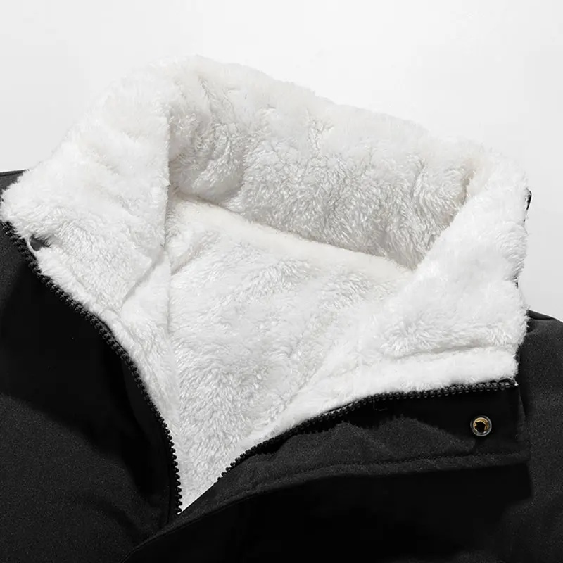 الشتاء سترة خارجية يندبروف الوقوف طوق دافئ بلون معطف في الهواء الطلق عارضة الرياضة الجري المشي لمسافات طويلة الشتاء الدافئة زوجين سترة