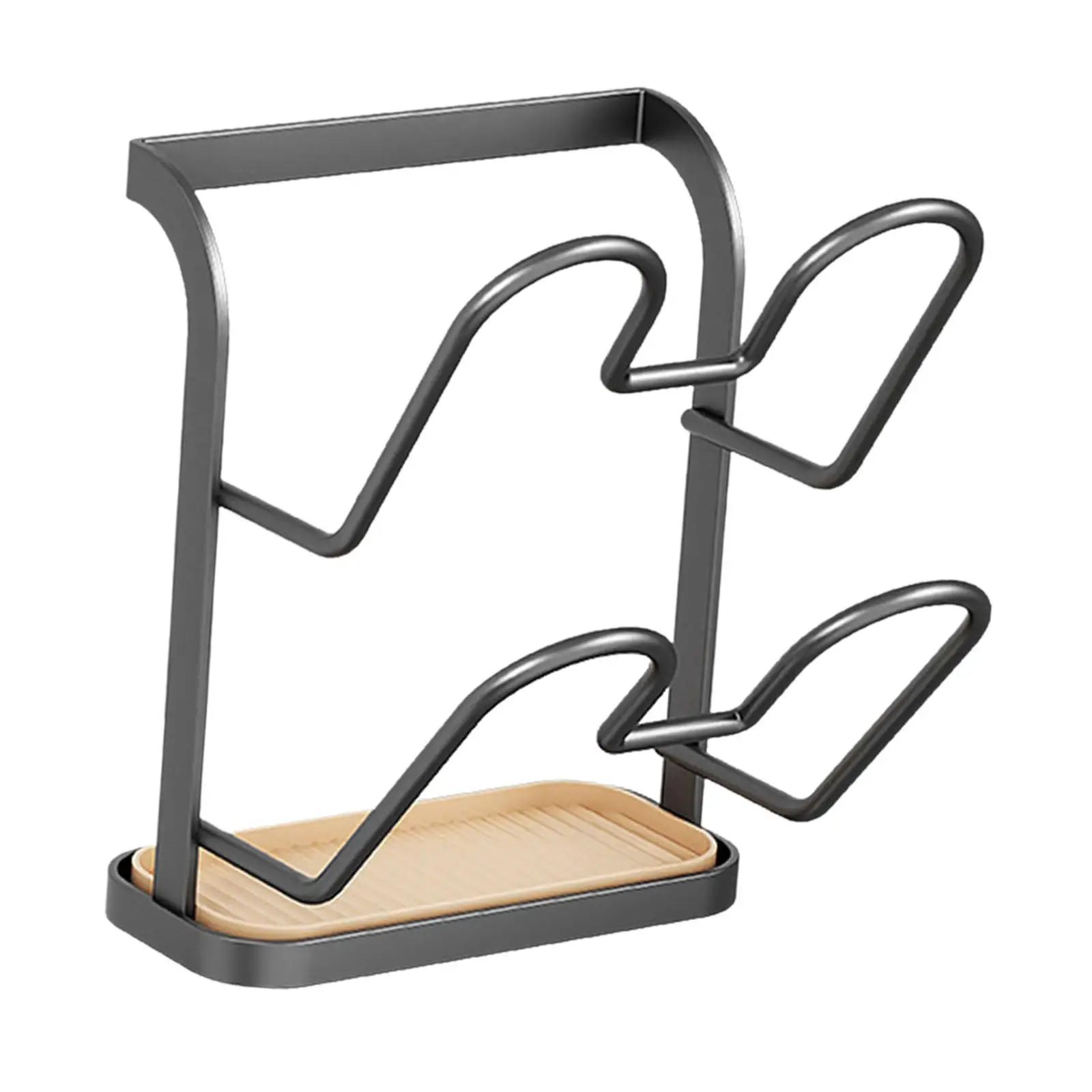 Pot Lid Holder Space Saving Pan Cover Rack Wall Mounted Kitchen Storage Cookware