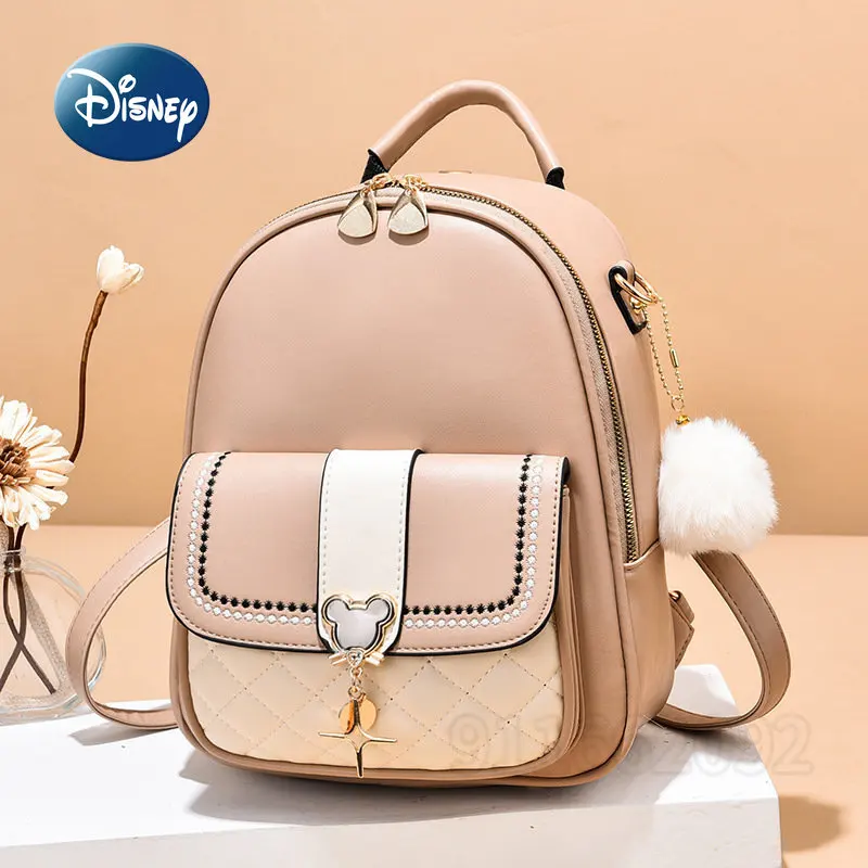 Disney Mickey New Women\'s Backpack Cartoon Fashion Women\'s One Shoulder Crossbody Bag Mini Fashion Leisure Travel Backpack