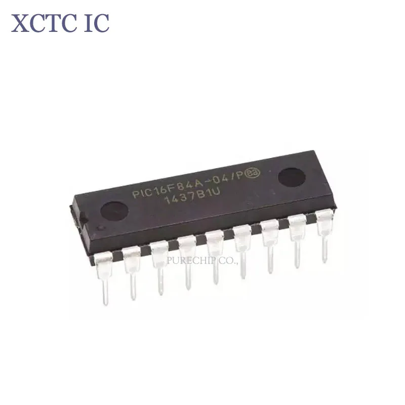 PIC16F84A-04/P PDIP-18 8bit MCU 1.75KB 68 RAM 13 I/O 4MHz PDIP18 New Original IC