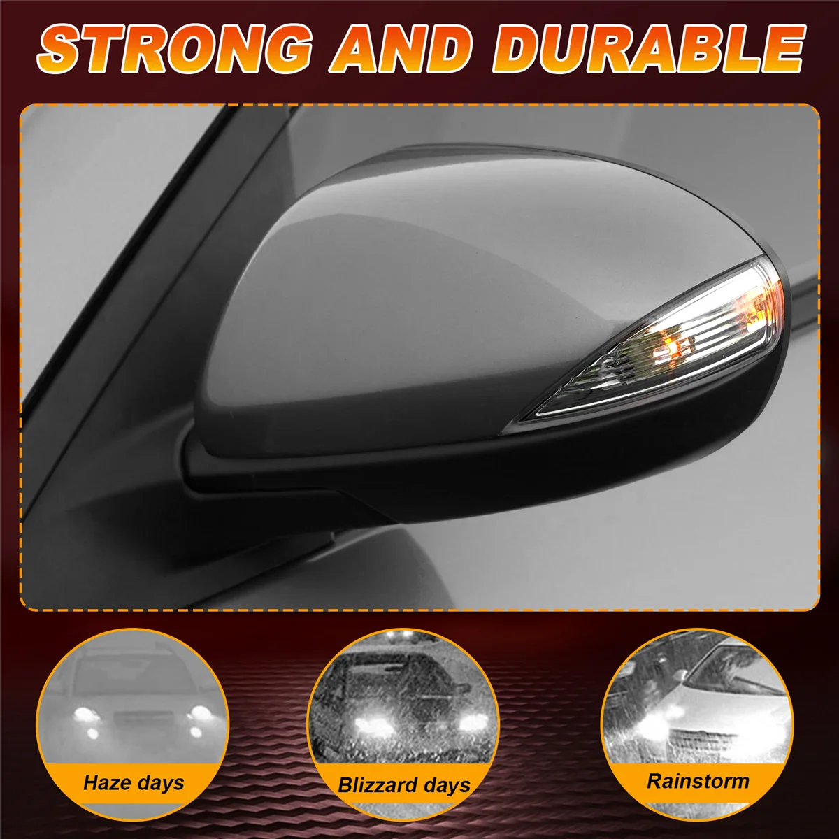 For Mazda 3 BL 08-14 Mazda 6 GH 07-15 Car Rear View Mirror Turn Signal Side Rearview Indicator Lamp Transparent image 5