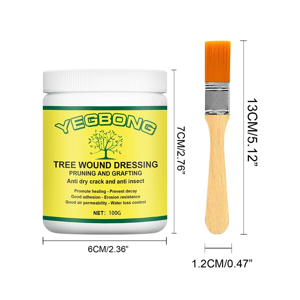 Tree Pruning Sealer Cutting Paste Tree Wound Plant Grafting Pruning Sealer Brush Bonsai Plant Grafting And Wound Repair Tools