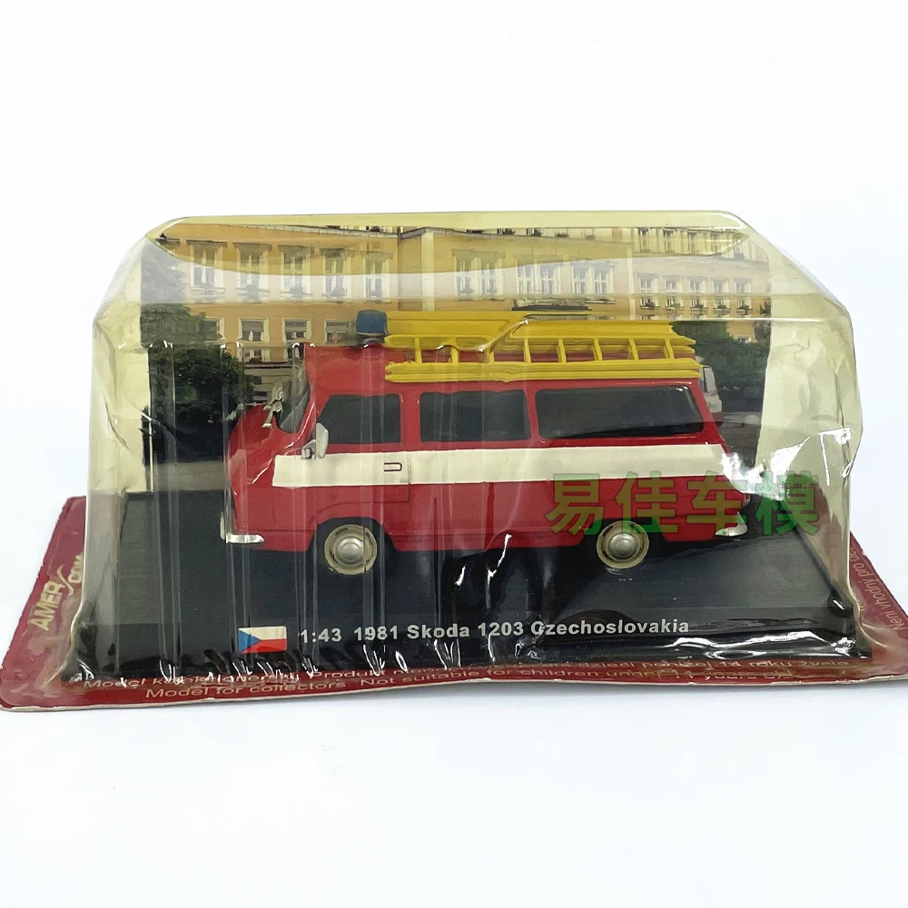 Diecast escala 1:43 checoslováquia 1981 motor de bombeiros liga modelo de carro brinquedo colecionável presente lembrança exibição ornamento