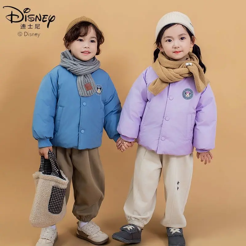 Disney peripheral Mickey and Minnie autumn and winter children's casual and fashionable warm down jackets as gifts for children