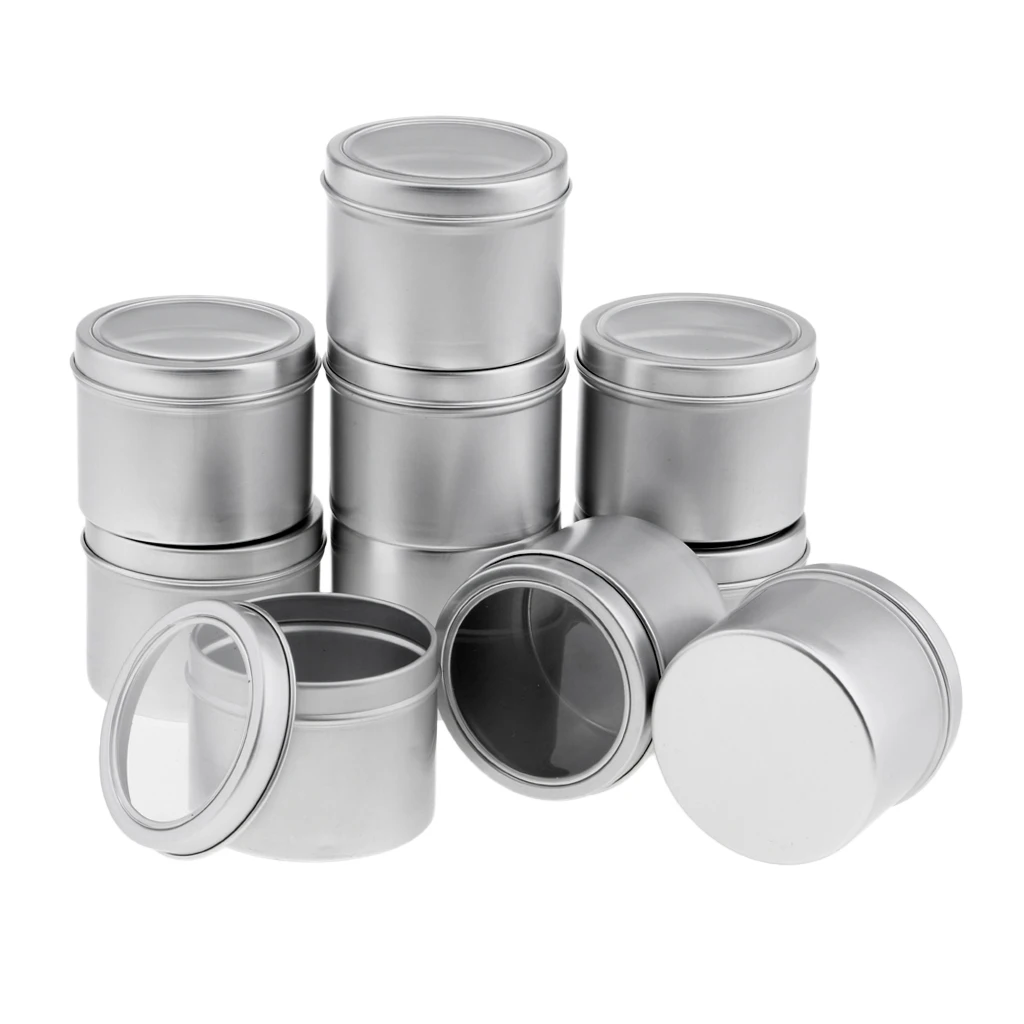 Bote de bálsamo labial redondo de aluminio, latas de Metal, tapa ajustada para almacenamiento de manualidades, 00g