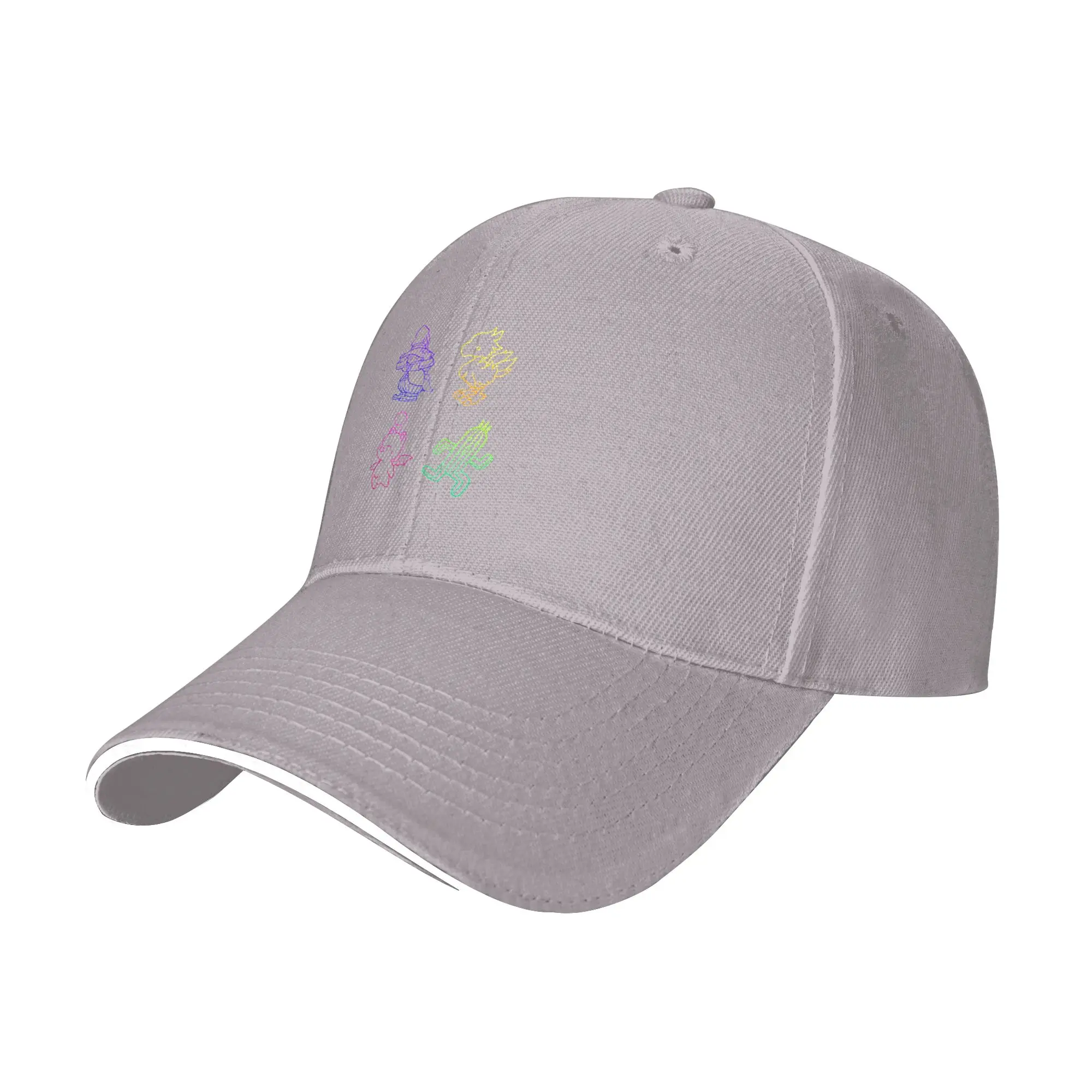 Hot Sale Final Fantasy Outlines Baseball Cap  Vacation Essential Women's Visors  Forest Hiking Women's Visors
