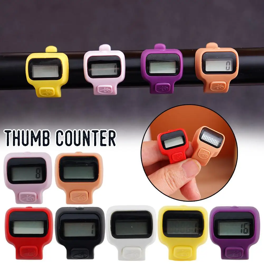 MINI แหวนรูปร่างเคาน์เตอร์นิ้วมือ LCD Electronic Digital TALLY Counter สมาร์ทแหวนคลิก Lap Counter กิจกรรม Clicker Finger Counter