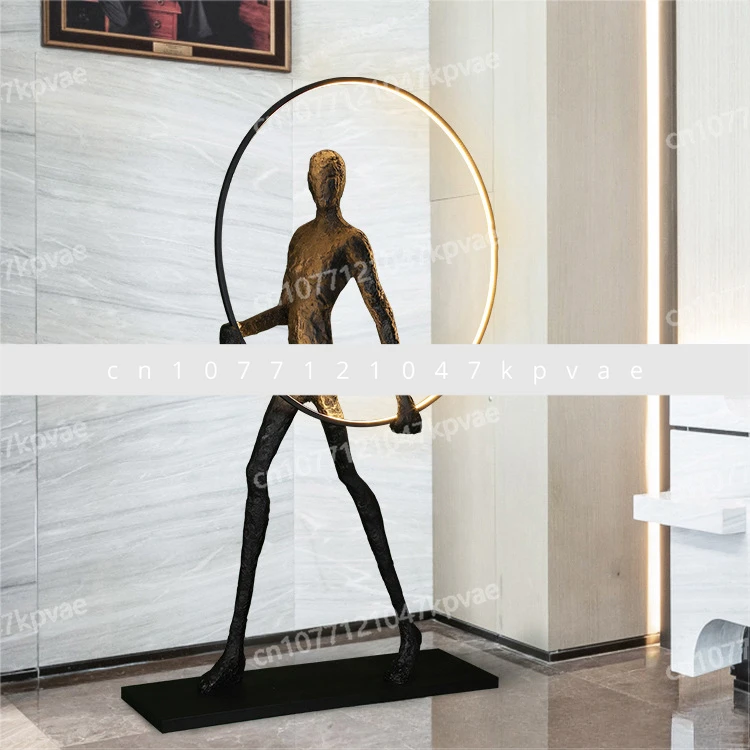 Lobby Exhibition Hall Living Room Character Design Creative Home Abstract Human Art Sculpture Floor Lamp