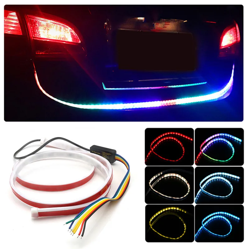 

7 Color Flowing Type DRL Trunk Box Turn Signals Rear Lights For BMW M F20 E91 G30 E34 X5 E53 E90 E70 E92 E93 Waterproof Lamp