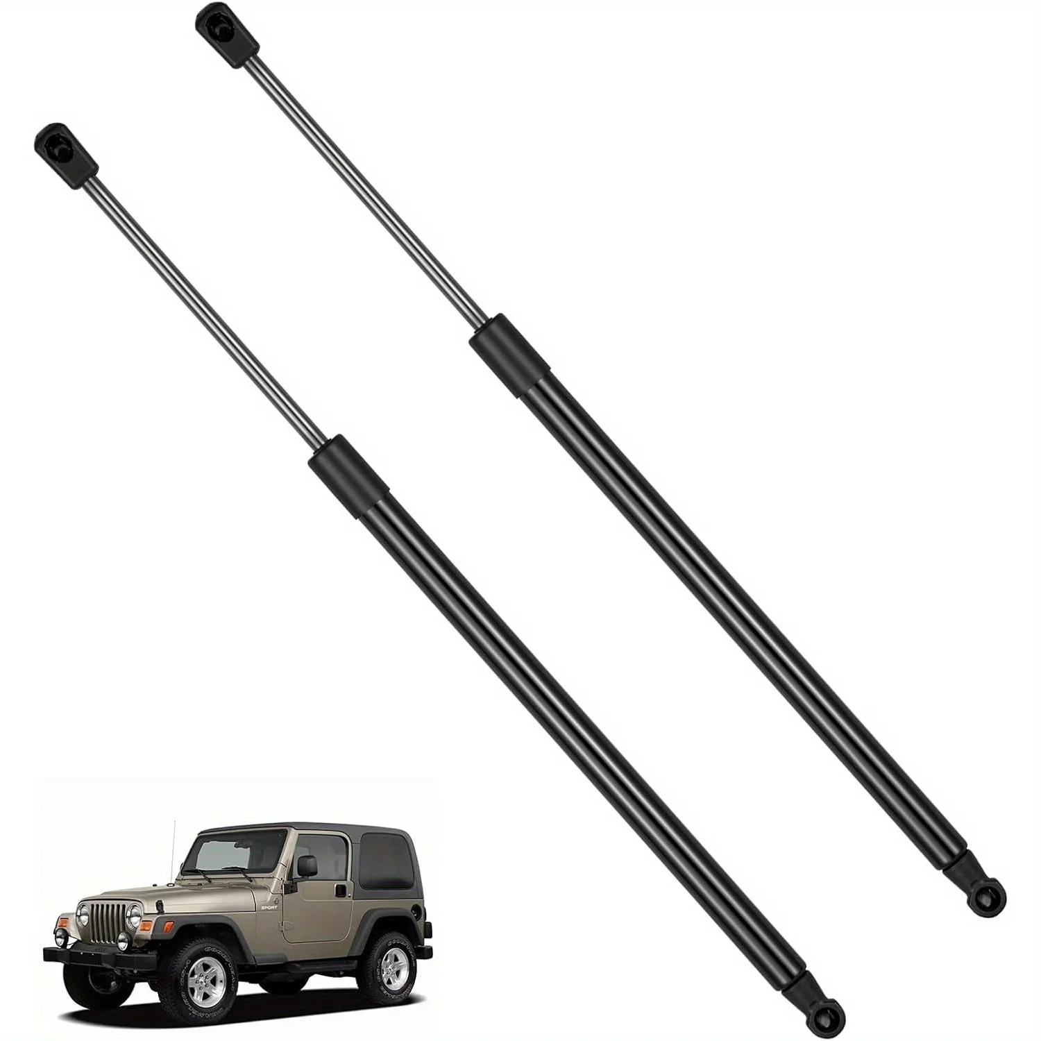 دعامات غطاء محرك السيارة 6678 20 بوصة 190N لسيارة جيب رانجلر/JK 2011-2018 (2 قطعة)