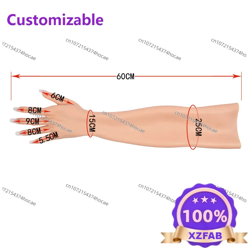 Factory Direct 2026 Top Protesi manuale in silicone per donna, modello in silicone, simulazione di guanti in silicone, copertura