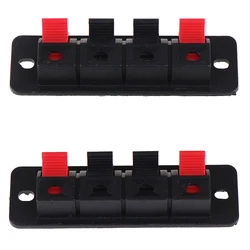 2pcs 4-position Speaker Clamp 4P Spring Terminal Sound Terminal WP4-4 Four-position Aging Test Clamp Speaker Terminal Clamp