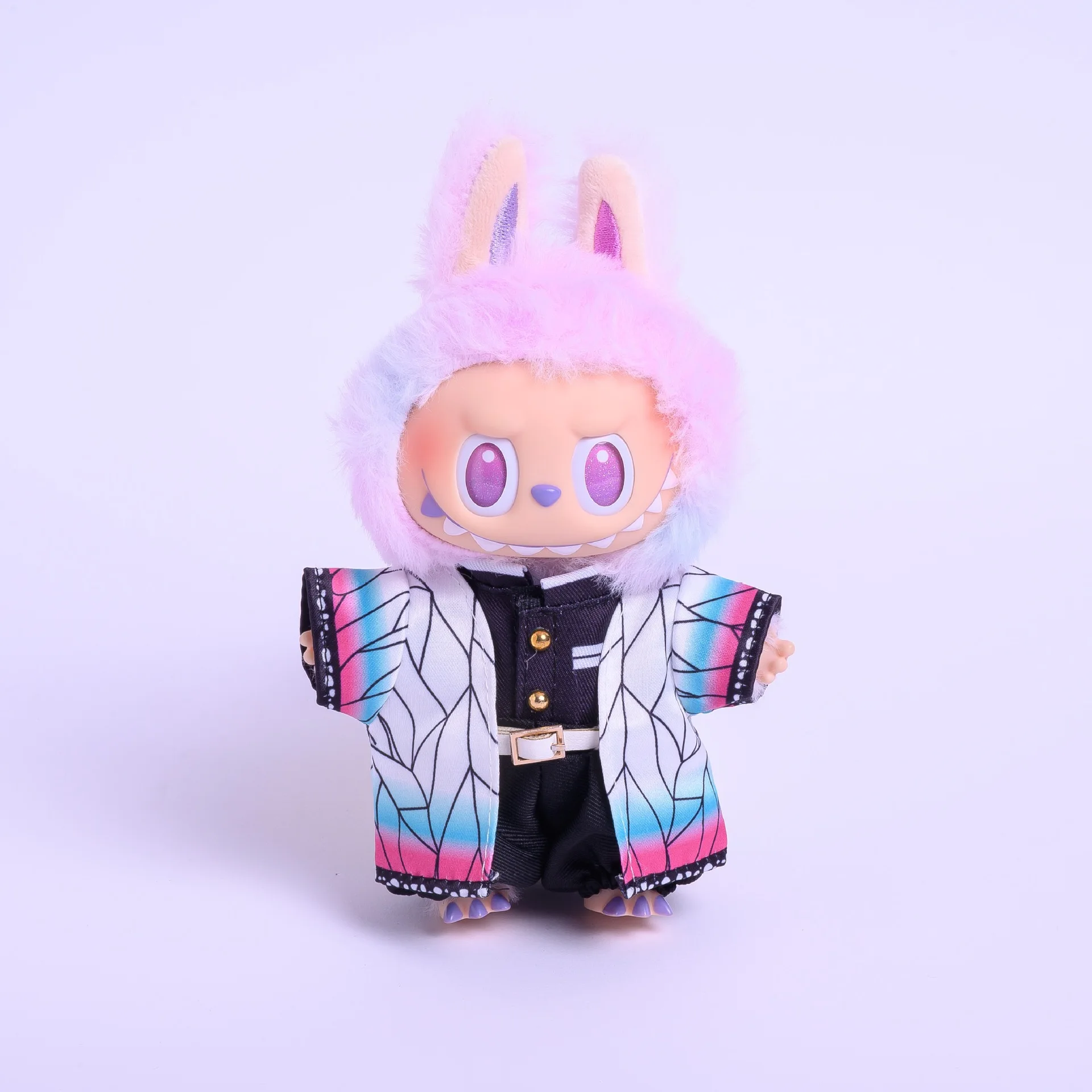 Ubranka dla lalek Labubu Demon Slayer, strój Tanjiro Shanyi, walka o sprawiedliwość, Demon Slayer Corps, akcesoria dla lalek w skali 1/3