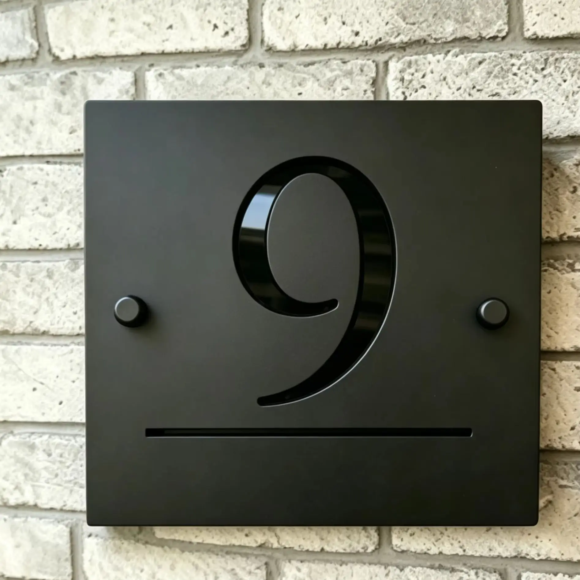 Personalized Acrylic House Number Sign Modern Outdoor Address Plaque Custom Family Name Door Plate Waterproof Matte Laser Cut