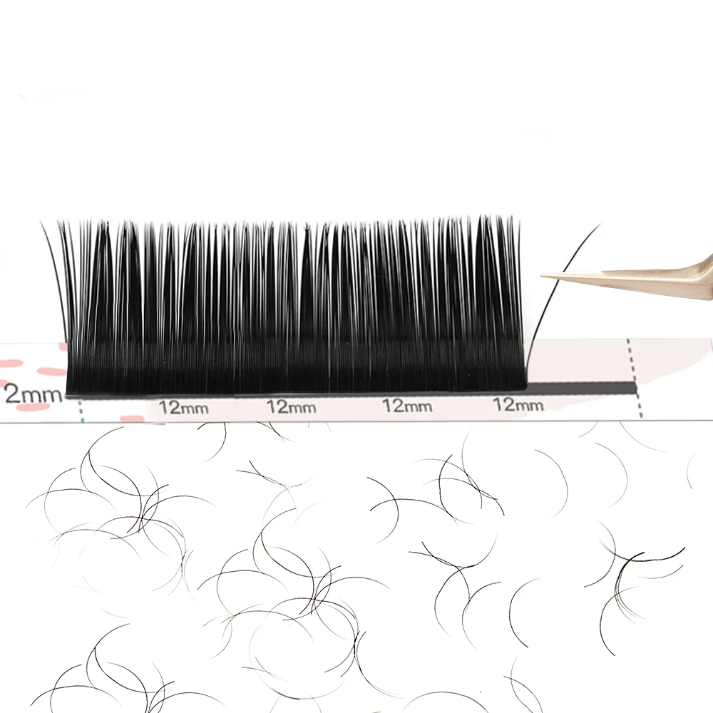 YELIX New Classic Volume Lash Extensions 0.03-0.18mm D Curl Simulated Mink False Eyelashes Premium Silk Eyelashes Beauty Salon