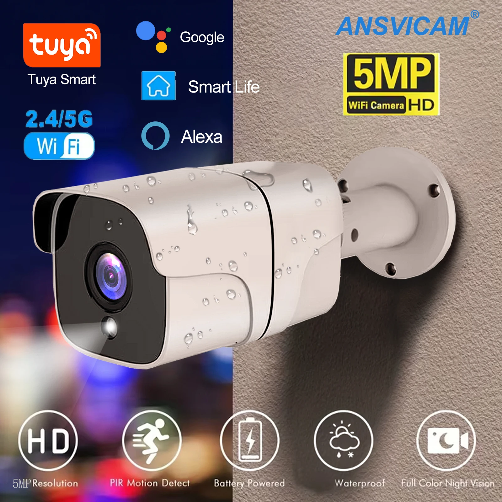 5MP Tuya 5G Wifi Ip…