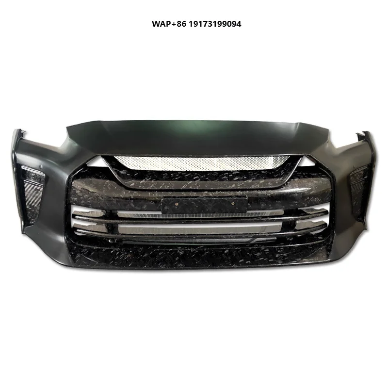 

Wholesale Price Top Secret Style Half Forged Carbon Fiber Car Front Bumper for Nissan-GTR R35 2008-2019
