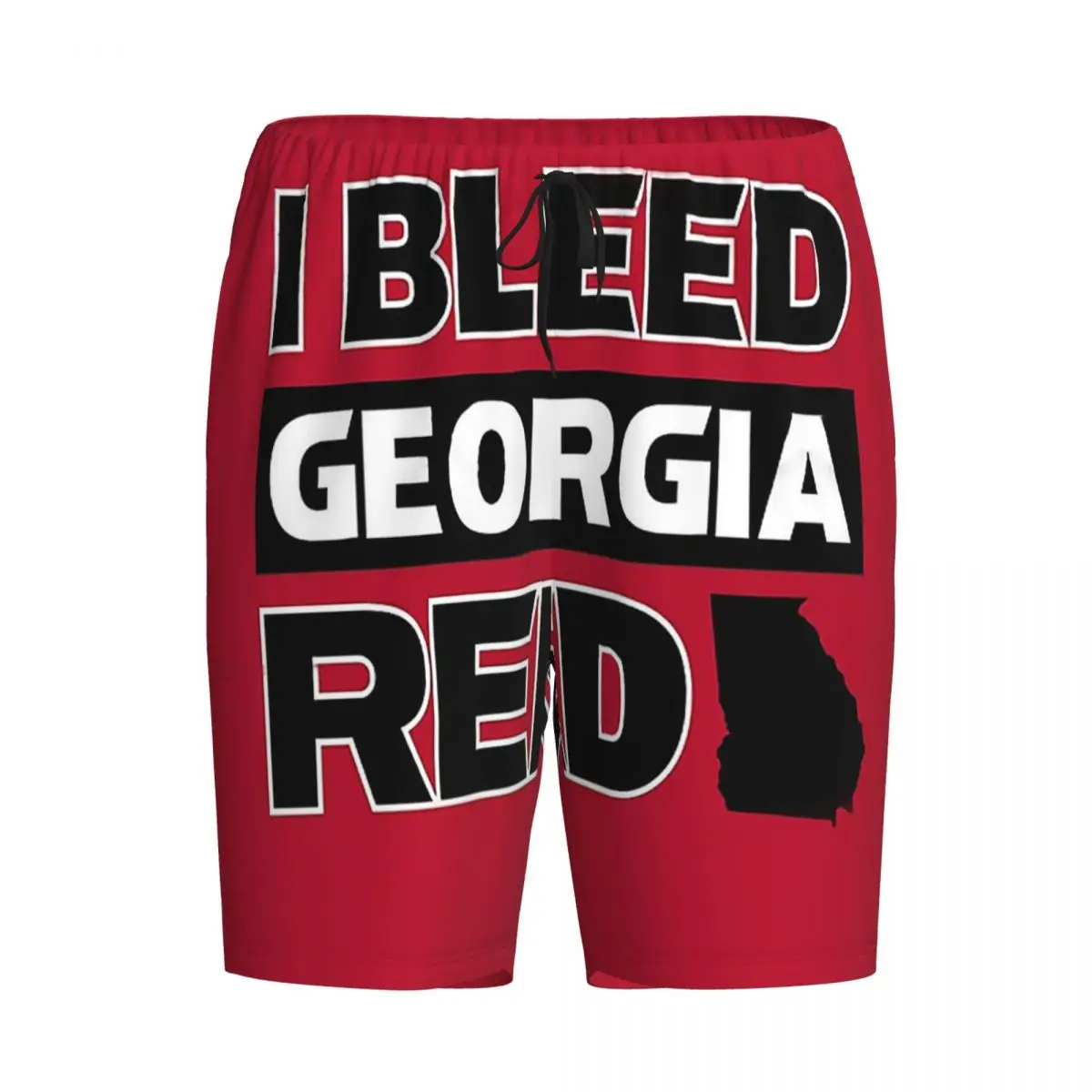 

Мужские пижамные штаны Custom I Bleed Red Georgia UG Bulldog Pride, шорты для сна, домашние брюки, нижняя часть пижамы