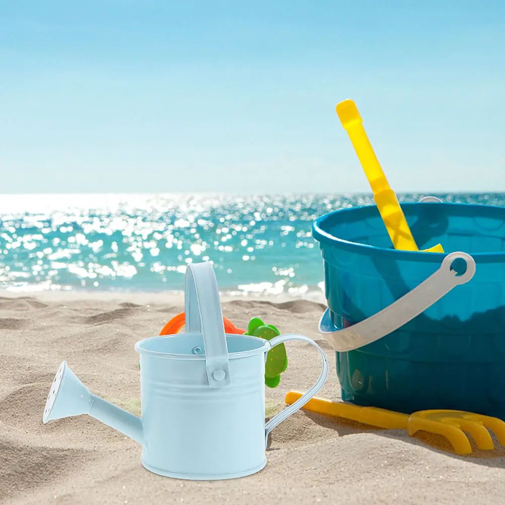 

4 Pcs Gardening Iron Watering Can Flower Pot Beach Sand Toys Cartoon Children Sprayer Decorative Dollhouse Bottle