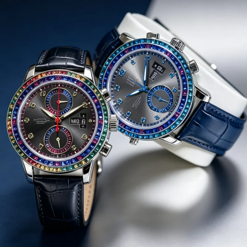 NNN Men's Mechanical Watch Luminous Multi-function Automatic Watch Men's Diamond Trend Business