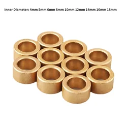 1-10Pcs Powder Metallurgy Bearing Copper Sleeve ID 4/5/6/8/10/12/14/16/18mm Brass Bushing Guide Sleeve Copper Base Bearing