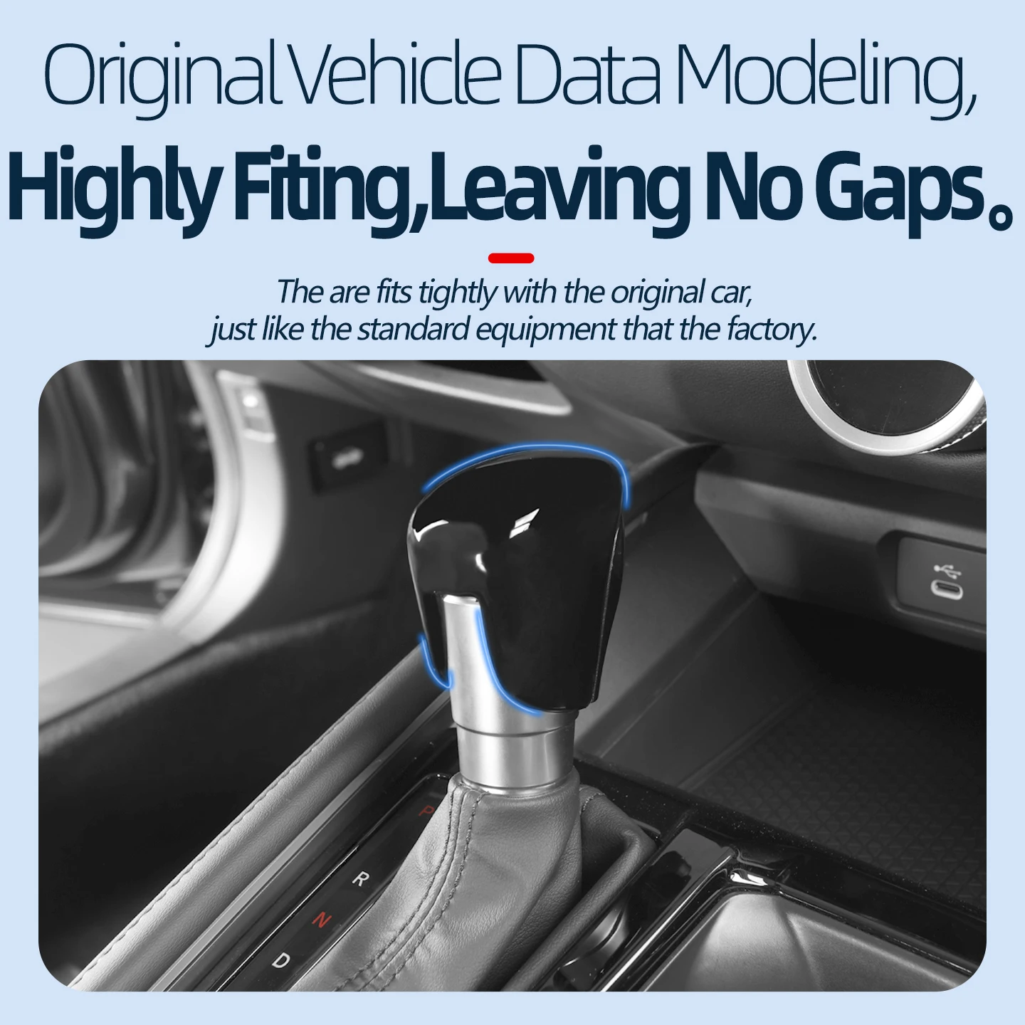 لهوندا أكورد 10th 11th Gen 2023 2024 2025 Accord 11 مقبض ناقل حركة السيارة غطاء رأس الترس اكسسوارات أسود #3