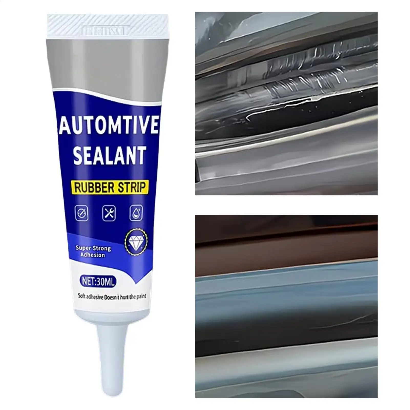 Car Trim Adhesive 30ml Strong Bonding Long Lasting Waterproof Car Trim Adhesive Glue for Door Window Trunk Crevice SUV RV Sedan