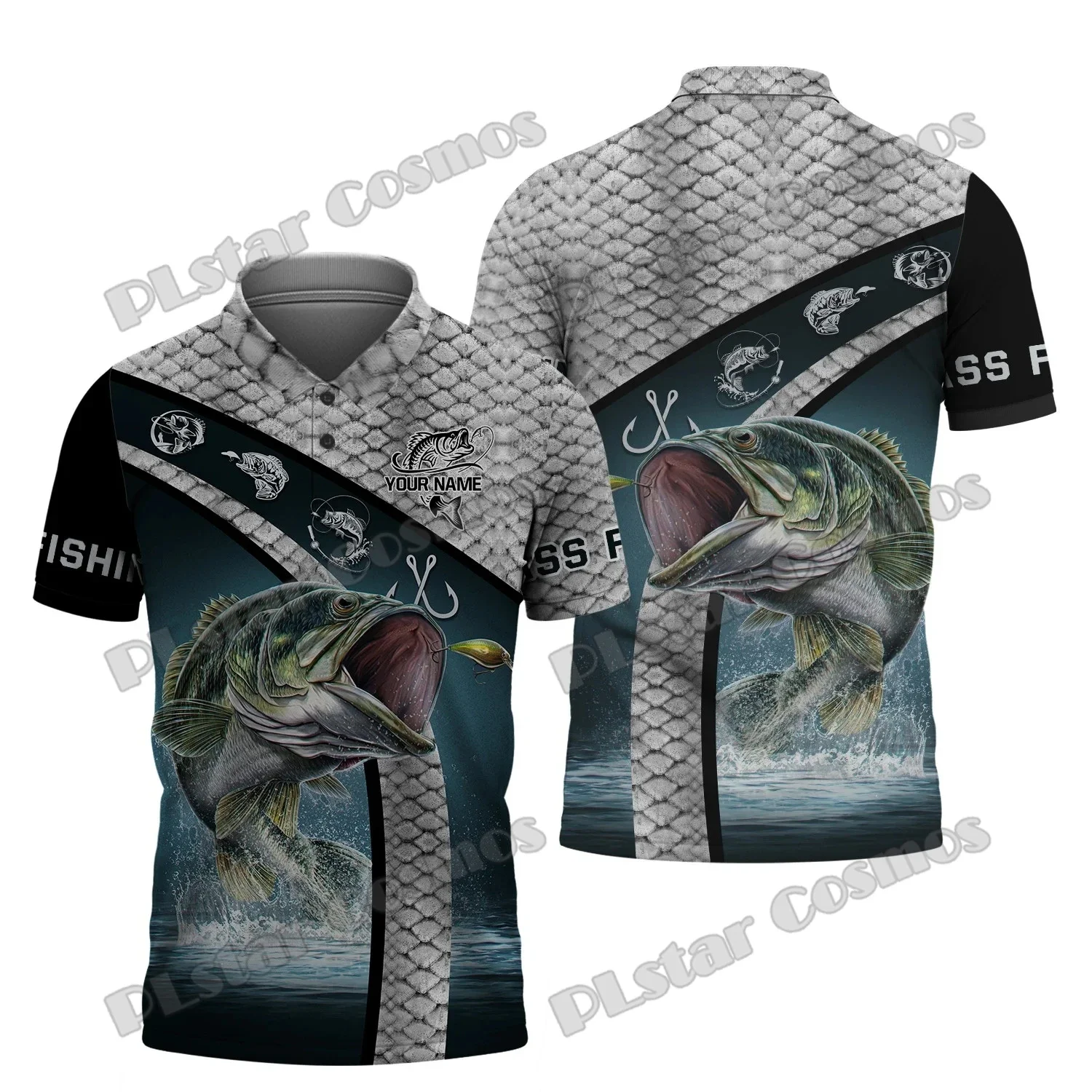 Polo de pesca PLstar Cosmos – Estampado 3D moderno para verano - imagen 2