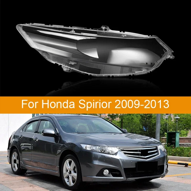 For Honda Spirior 2009-2013 Front Headlamp Lamp Cover Transparent Headlight Shell Lens Replace The Original Lampshade