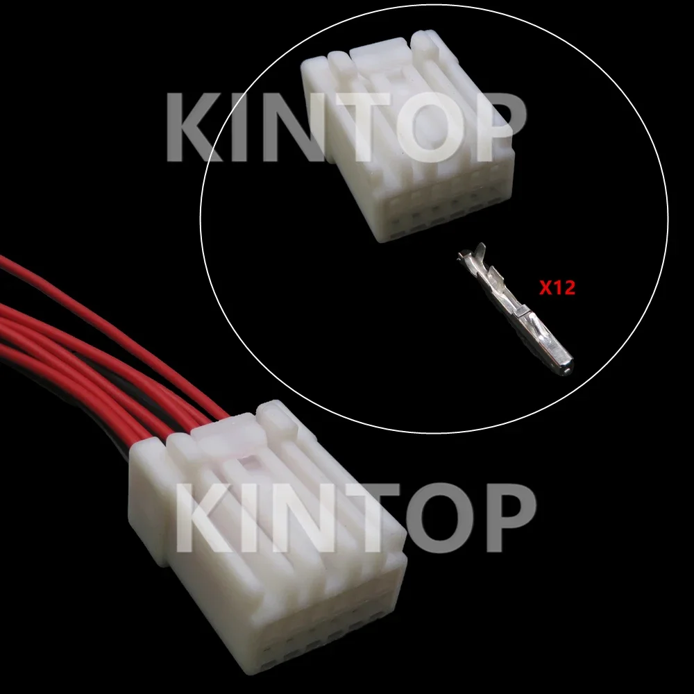 

1 Set 12 Pin 6098-4675 6098-4640 AC Assembly Plastic Housing Connectors Car Steer Taillight Cruise Steering Wheel Plug For Honda
