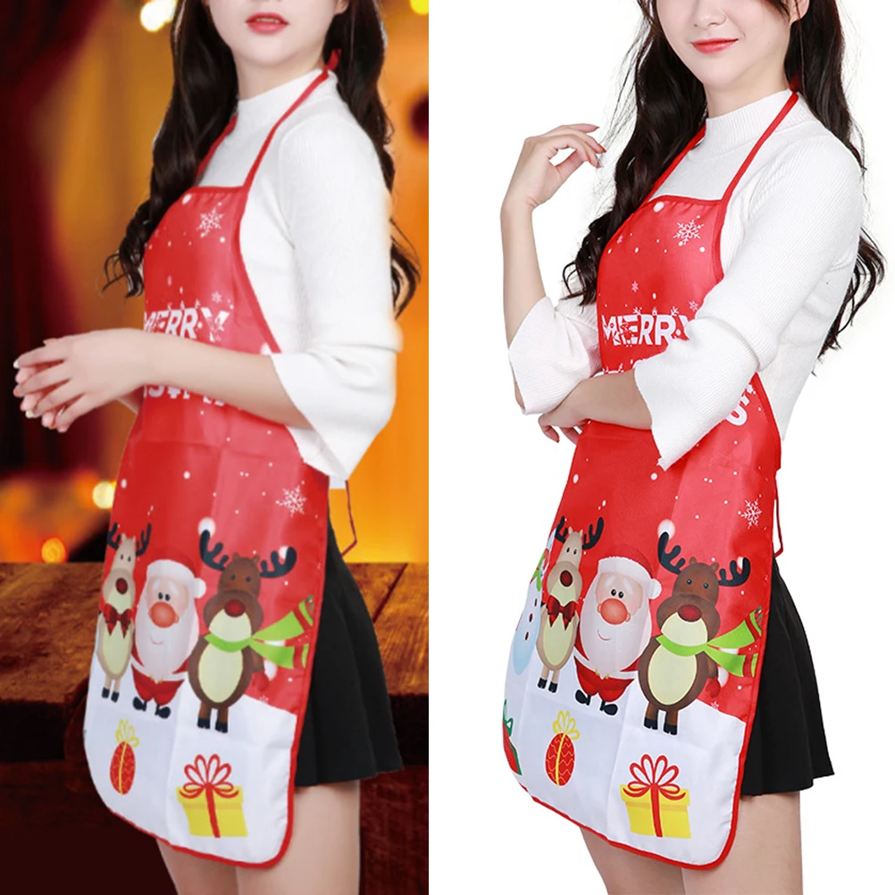 

Christmas Apron Decorative Aprons Decoration Personality for Women Party Decorations