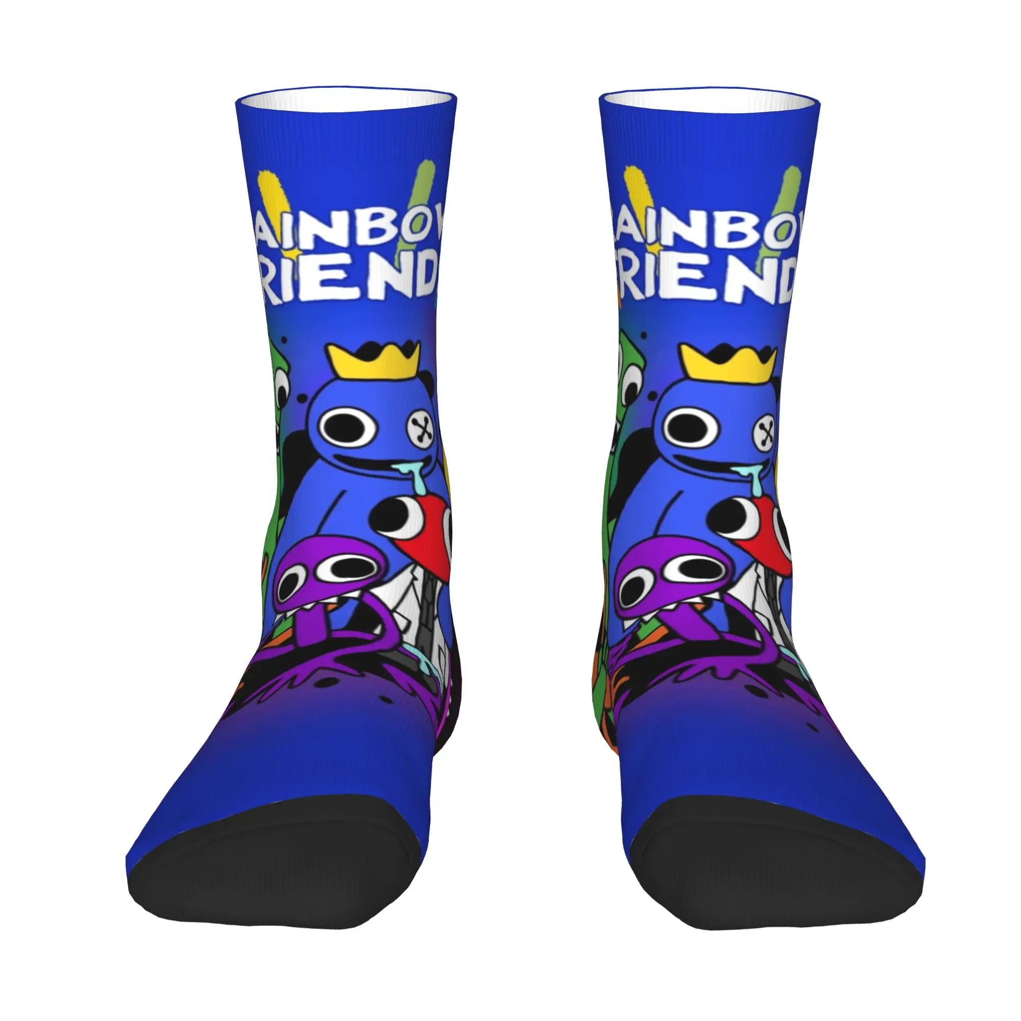 R-Rainbows F-Friends Hug it Out Mens Crew Socks Unisex Fashion Video Game Spring Summer Autumn Winter Dress Socks