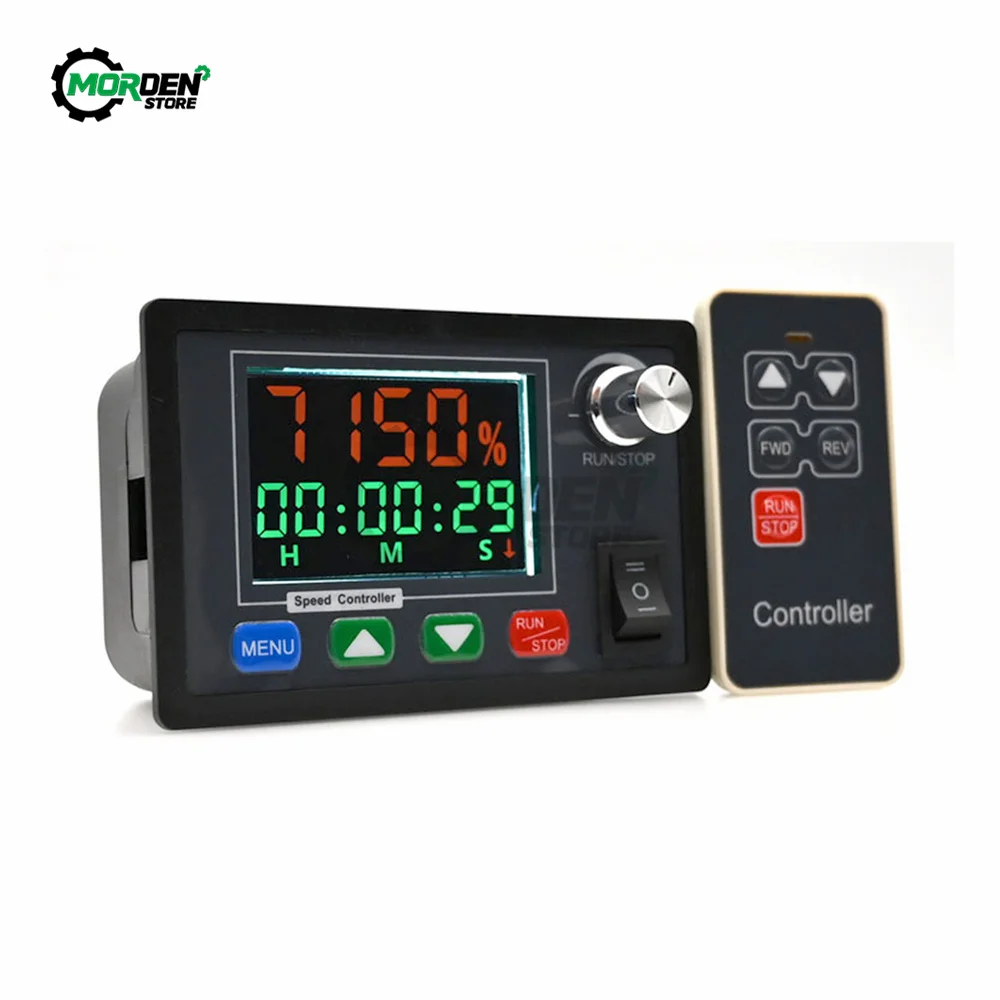 DC 10-55V 40A Wireless Remote Controller Motor Speed Controller Dual Speed Positive Reverse Rotation With Knob Speed Governor