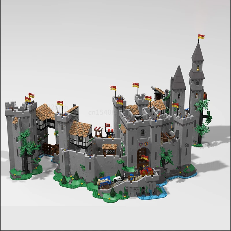 Movie Series UCS Extended Lion MOC Castle Medieval Architecture Building Block DIY Assembly Technology Collection Brick Toy Gift