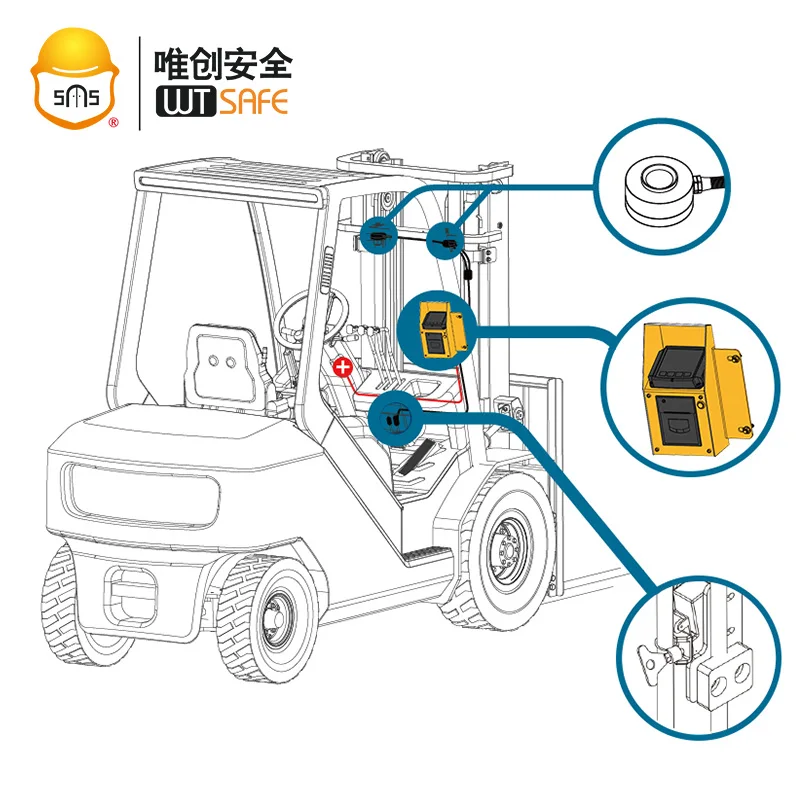 2/3/5/10T forklift digital scale weight monitoring system forklift weight indicator with printable