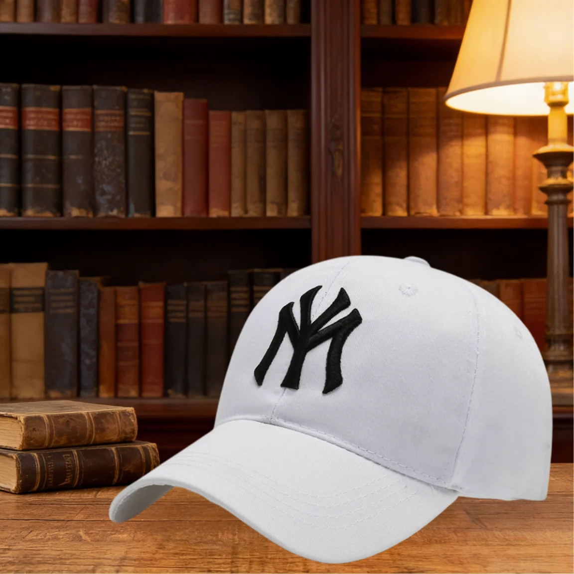 Unisex Baseballkappe mit NY-Buchstaben-Stickerei, Verstellbare Baumwoll-Dad-Mütze, Lässige Sonnenschutz-Schirmmütze für Männer und Frauen, Streetwear Sport – Detail 4