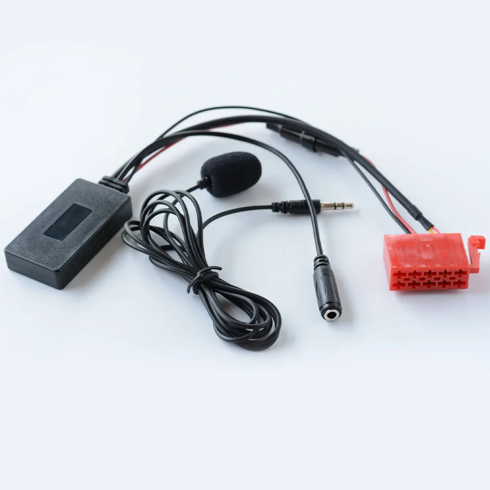 

High Quality Audio Adapter Cable 27CM Length Cable 5-12V 5.0 Bluetooth-Compatible Red & Black For Mercedes-Benz W124 W140