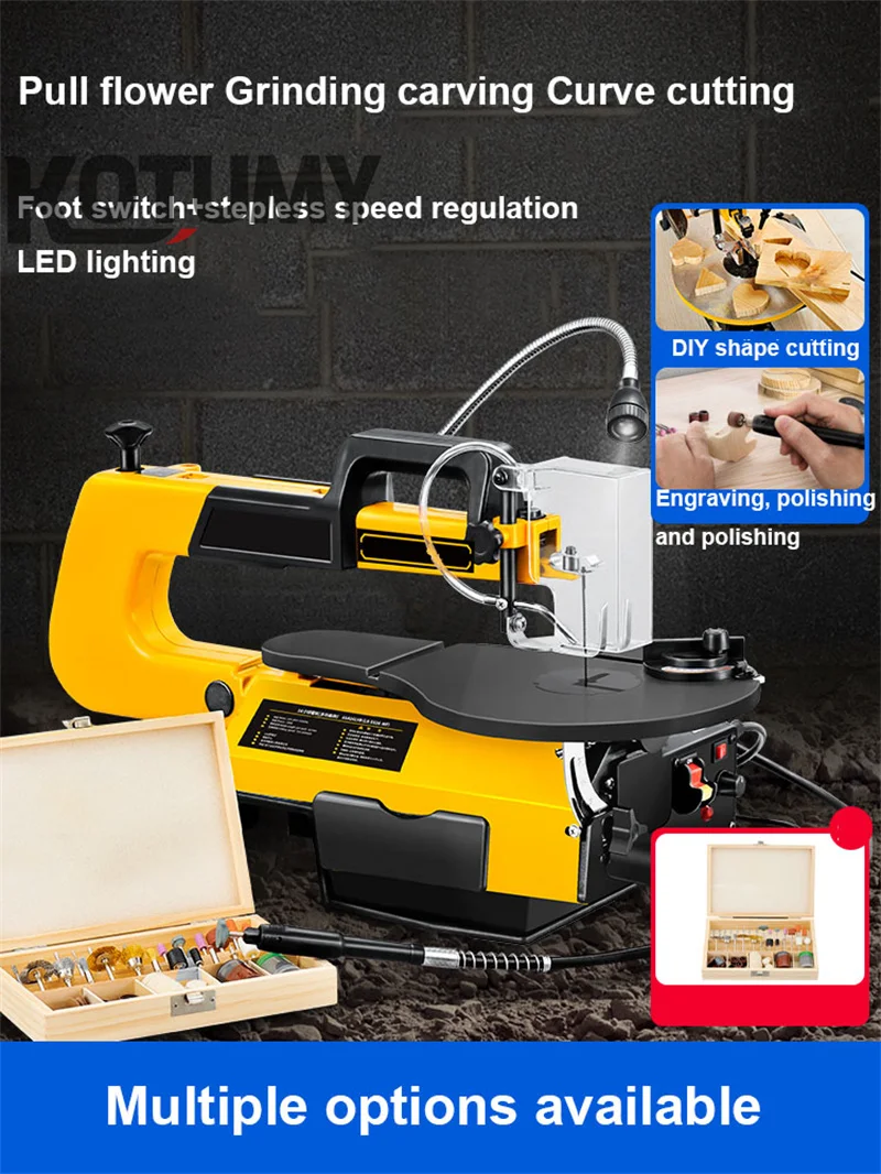 Electrodeless Speed Control Electric Scroll Saw Wire Saw Machine Pull Saw 220V 180W