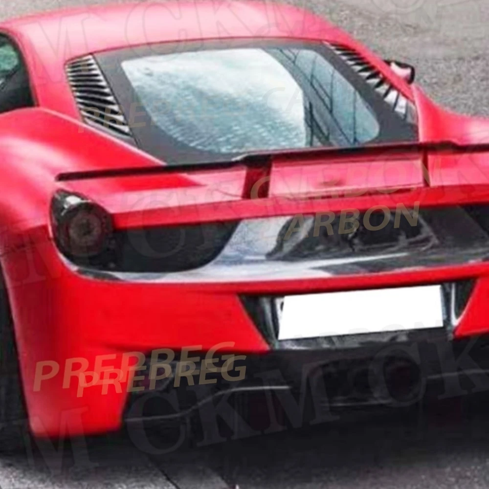 

Real Carbon Fiber Rear Trunk Duck Spoiler Wing for Ferrari 458 GT 2009 2010 2011 2012 2013 2014 2015 FRP Rear Boot Spoiler