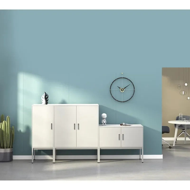 OMNI Modern Lockable Metal Filing Cabinet Semi High Modular Design Commercial Office Storage