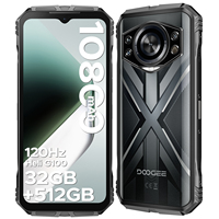 DOOGEE S Cyber Pro Rugged Phone 6.6'' FHD+ 120Hz IPS 32GB(12+20) 512GB 10800mAh Large Battery 50MP AI Main Camera NFC Smartphone