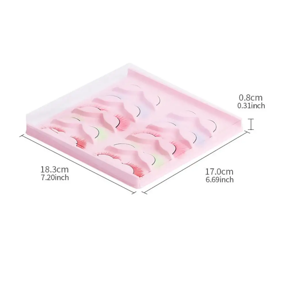 10 paires de faux cils colorés doux, Extension de cils confortables et réutilisables, en Fiber artificielle, individuels pour femmes