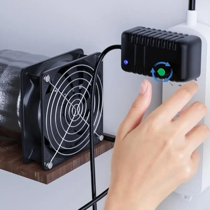 

WXTC Electric AdjustableSpeed Solder Smoke Absorber ESD Fumes Extractors Fan Pipe Duct