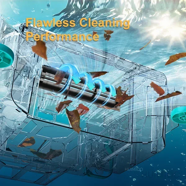 Automatic Pool Cleaning Solar Powered Dual Charging Smart Floating Pool Surface Cleaner Robotic Skimmer Pool Vacuum Robot