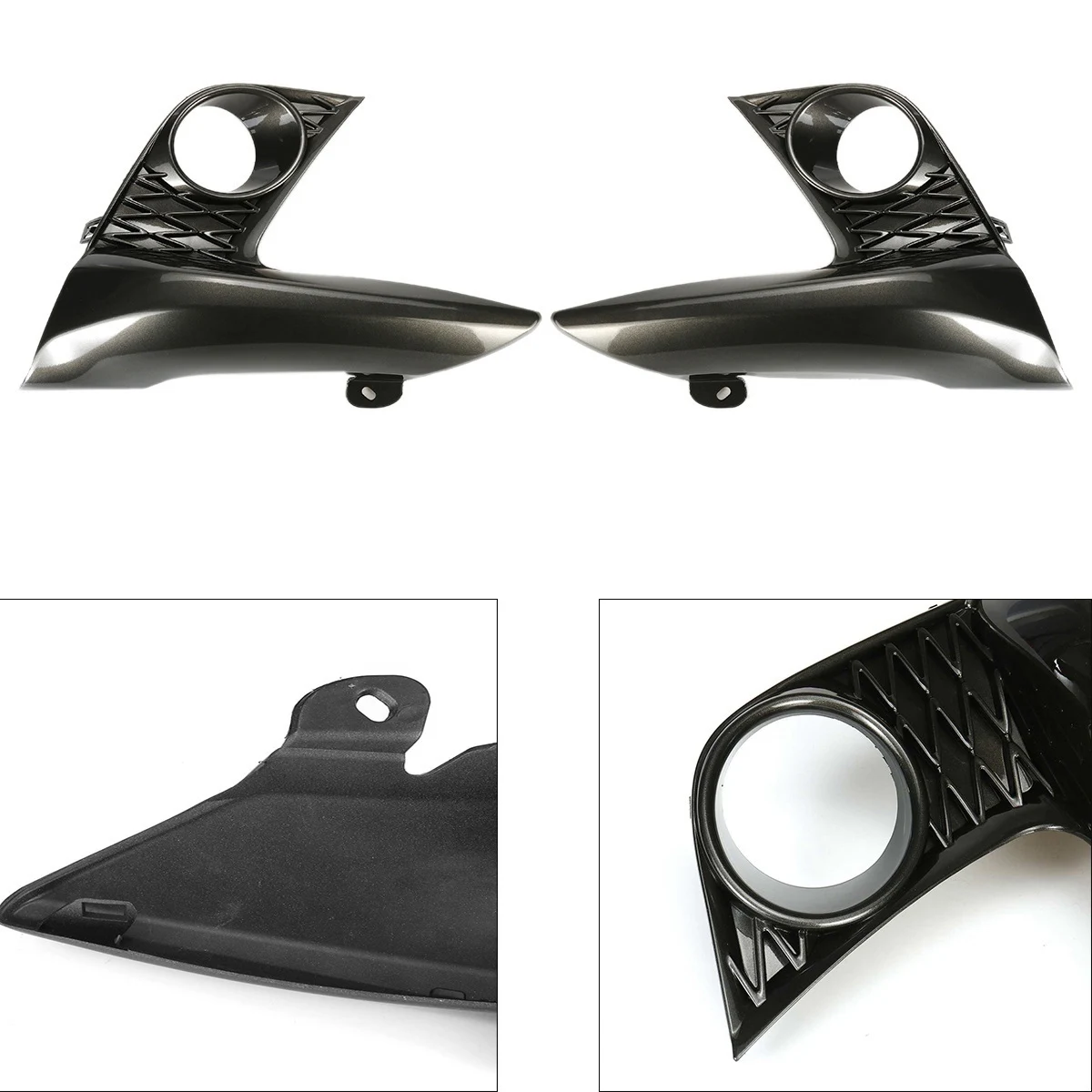 1 زوج سيارة الجبهة الضباب غطاء المصباح الحواف الضباب الخفيف غطاء إطاري الوفير الضباب غطاء خفيف لكزس CT200H F-Sport 2014-2017