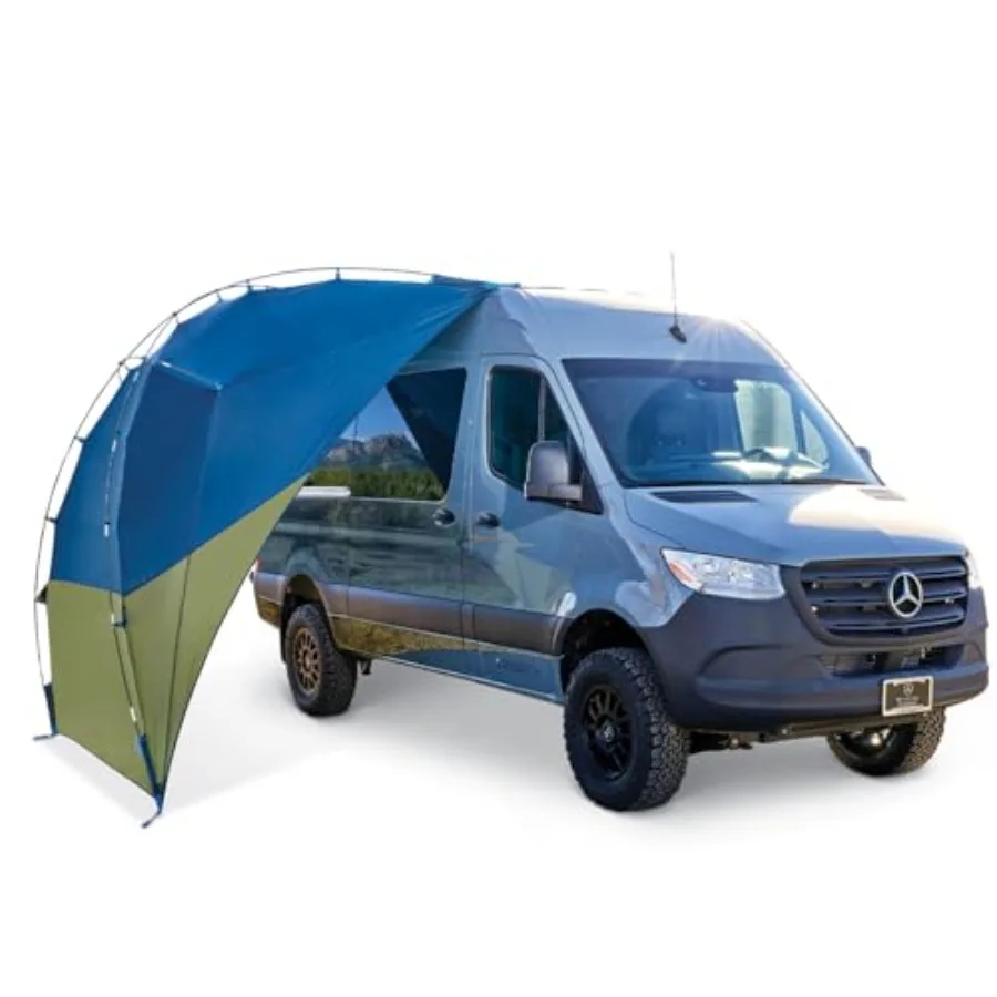 Sideroads Awning Shelter for Car Camping, Tailgating, and Summer Beach Trips, Protection from Elements and UV, Universal Mount,